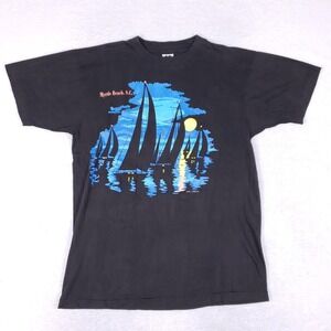 SJM Vintage 1991 Myrtle Beach Graphic Tee XL Black
